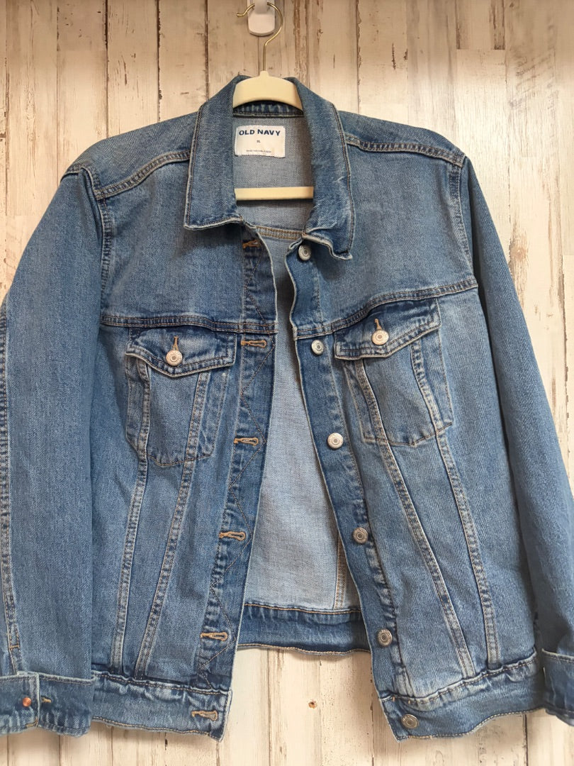 DENIM OLD NAVY BUTTON JACKET, LADIES XL