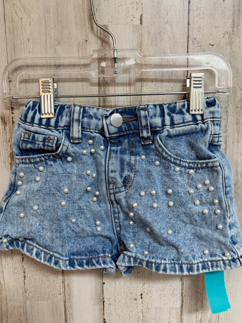 DENIM SHEIN PEARL JEAN SHORTS, GIRL 4T