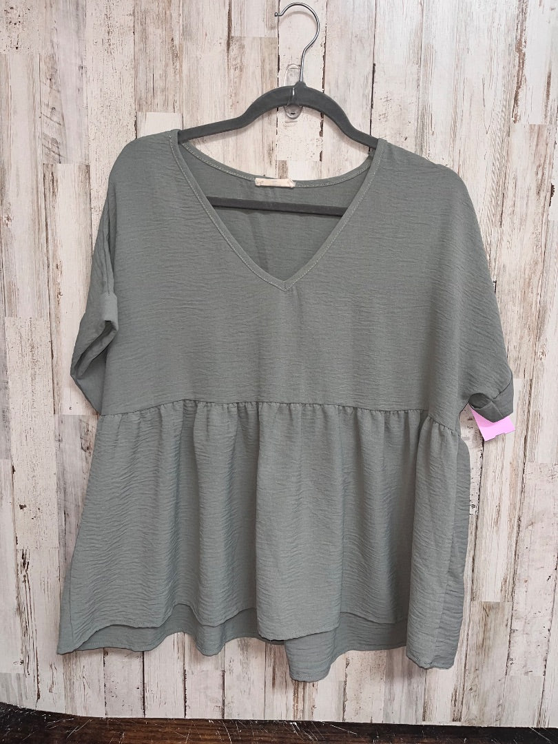 SAGE ENTRO V NECK TEXUTRED TIER TOP, LADIES M