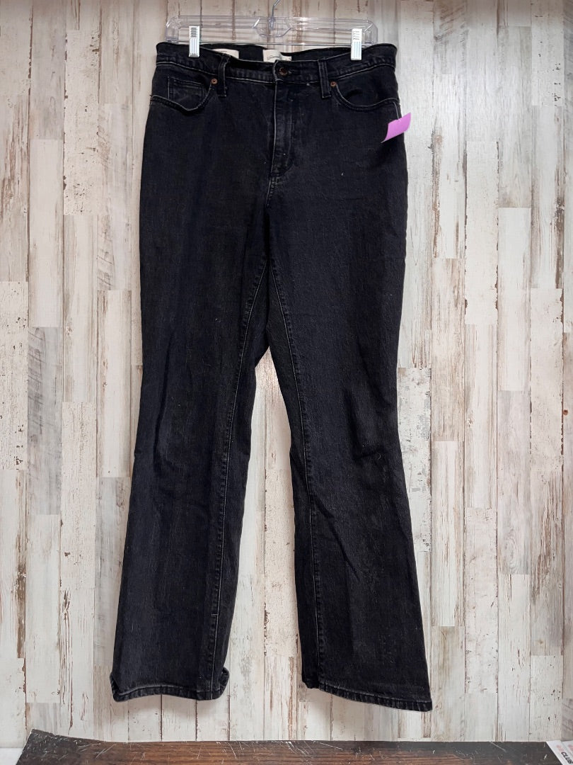 BLACK UNIVERSAL THREAD 8/29 VINTAGE BOOTCUT JEANS, LADIES M