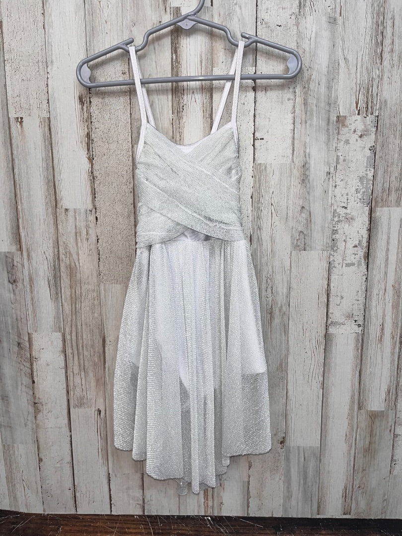 SILVER IEFIEL SHIMMER DANCE DRESS, GIRL 6