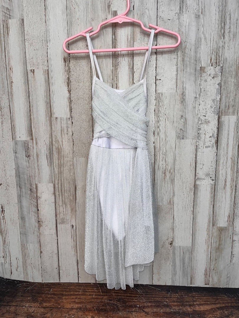 GREY/SILVER IEFIEL SHIMMER DANCE DRESS, GIRL 8