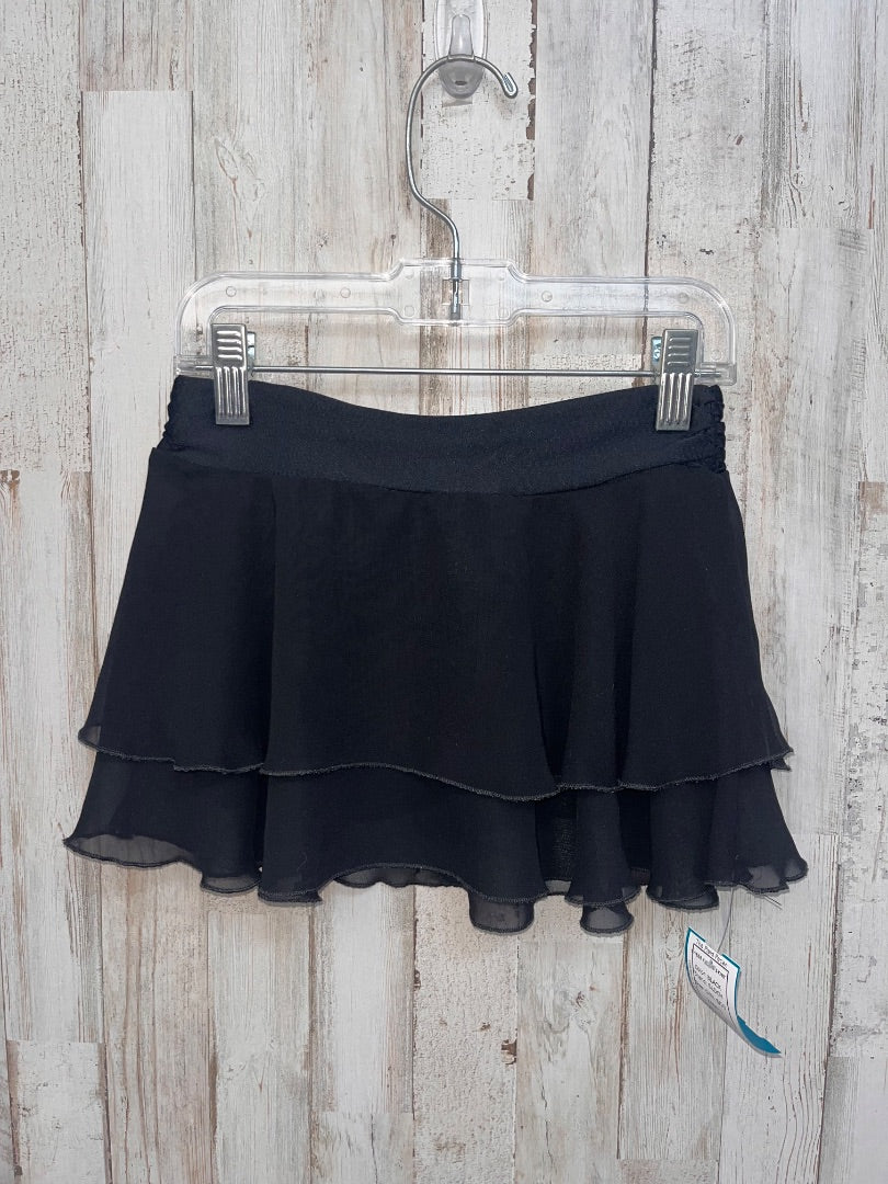 BLACK BLOCH SHEER DANCE SKIRT, GIRL 8/10