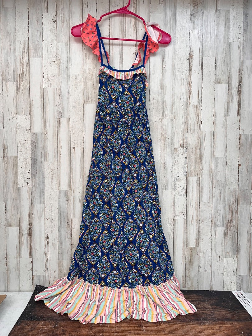 BLUE MATILDA JANE FLORAL TIER MAXI, GIRL 12