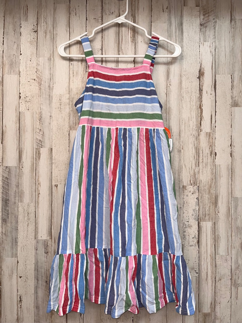 MULTI WONDER NATION NEW STRIPE LINEN DRESS, GIRL 18