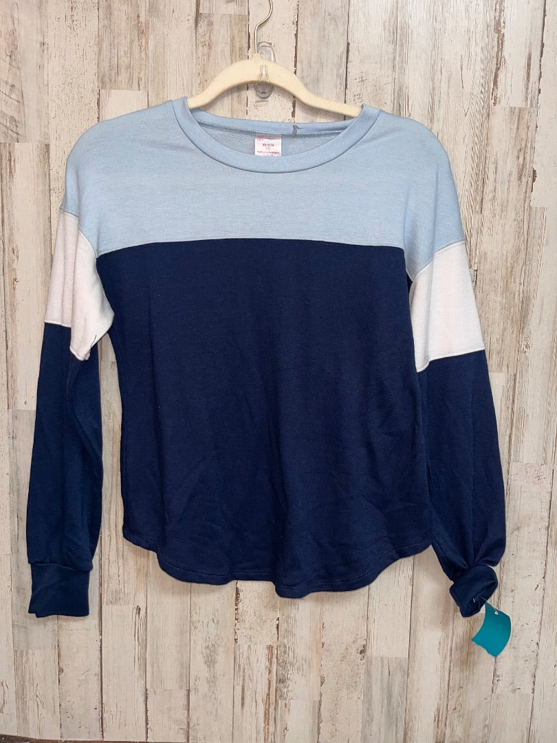 BLUE NO BO COLOR BLOCK SWEATSHIRT, LADIES XS
