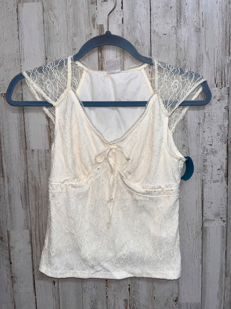 IVORY NO BO LACE PEASANT TOP, LADIES S