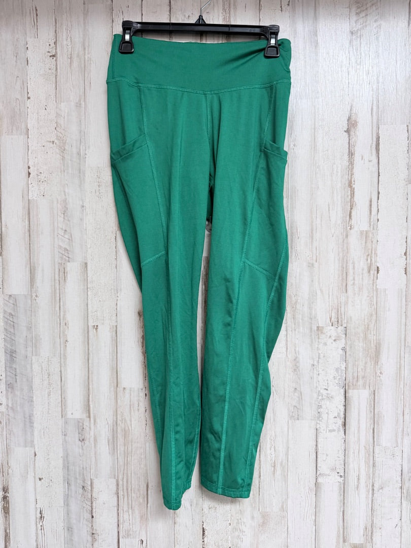 KELLY GREEN FABLETICS POCKET LEGGINGS, LADIES L