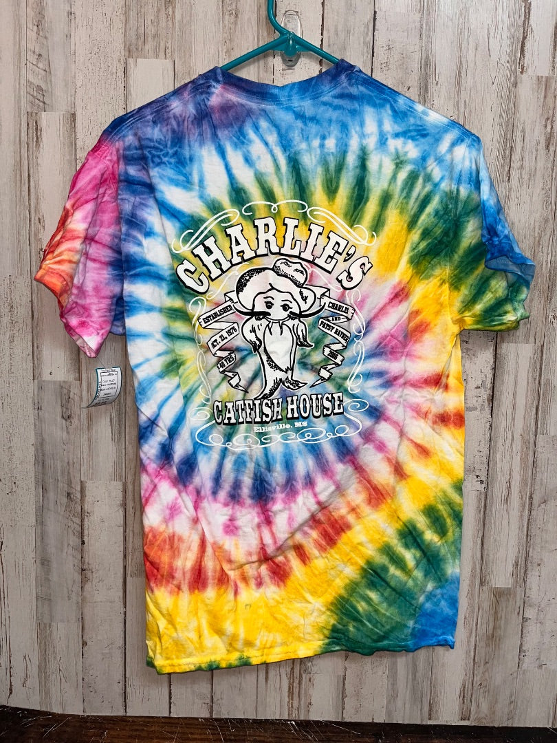 MULTI COLORTONE CHARLIES CATFISH DYE TEE, LADIES M
