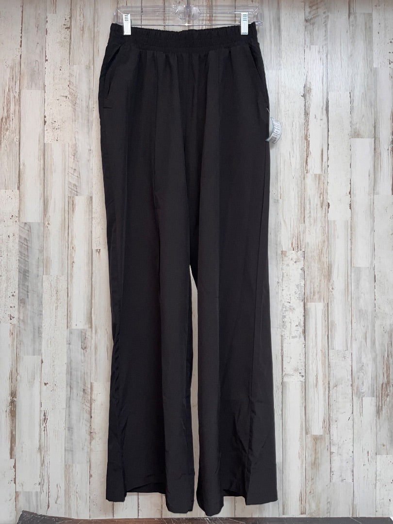 BLACK VELOCITY WIDE LEG DRY FIT PANTS, LADIES M