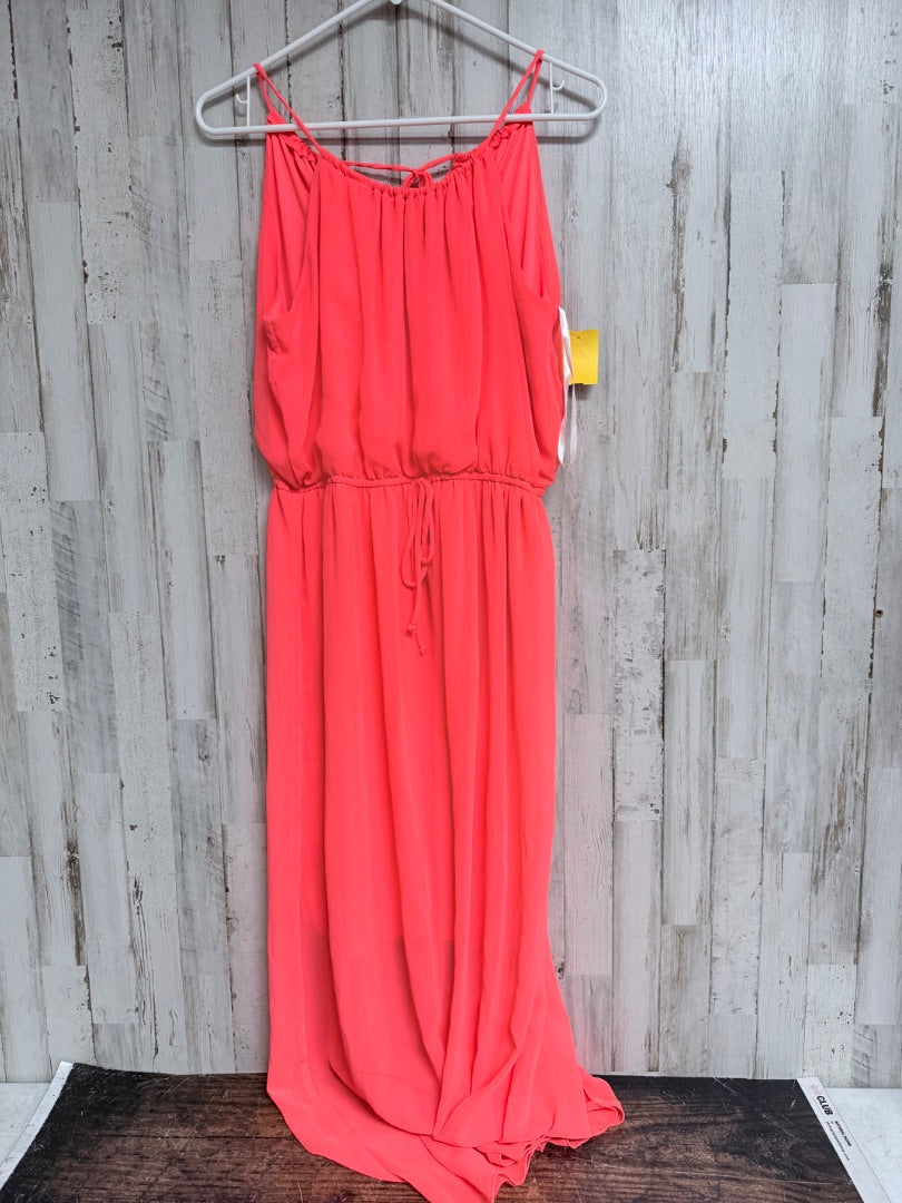 NEON ORANGE SWEET STORM TANK MAXI DRESS, LADIES L