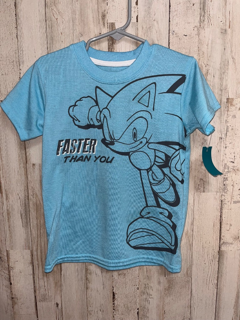 BLUE SONIC BOY'S BLUE SONIC TEE, BOYS 4/5