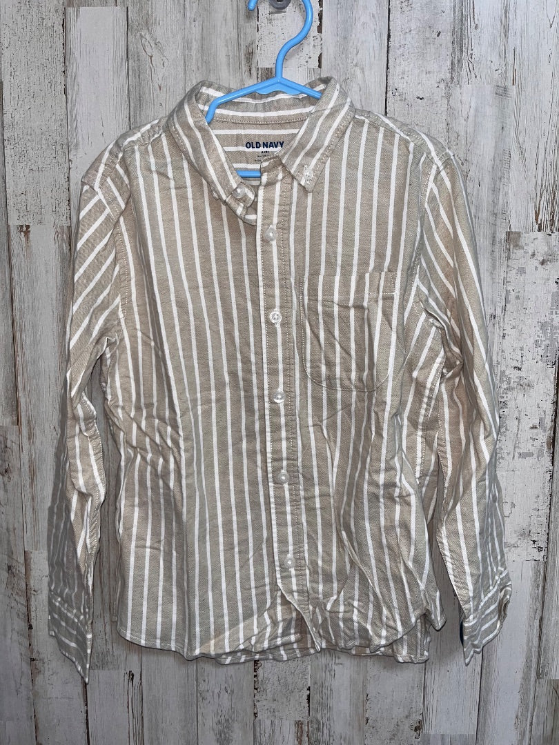 GREEN CAT & JACK BOY'S 6 GREEN STRIPED BUTTON UP, BOYS 6