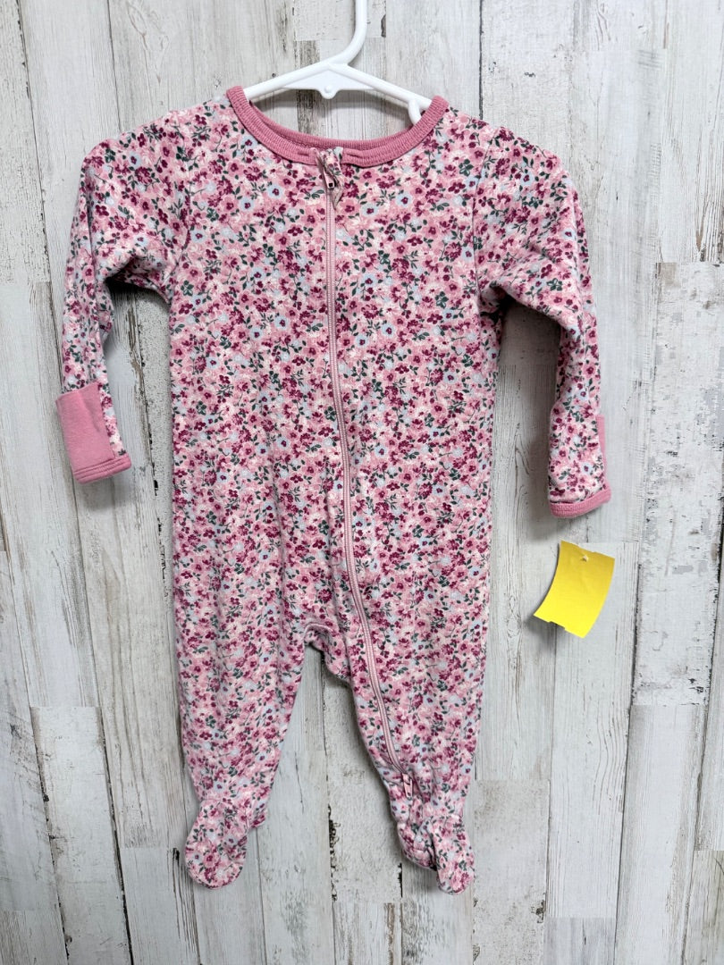 BLUSH WONDER NATION FLORAL SLEEPER, GIRLS 3/6M