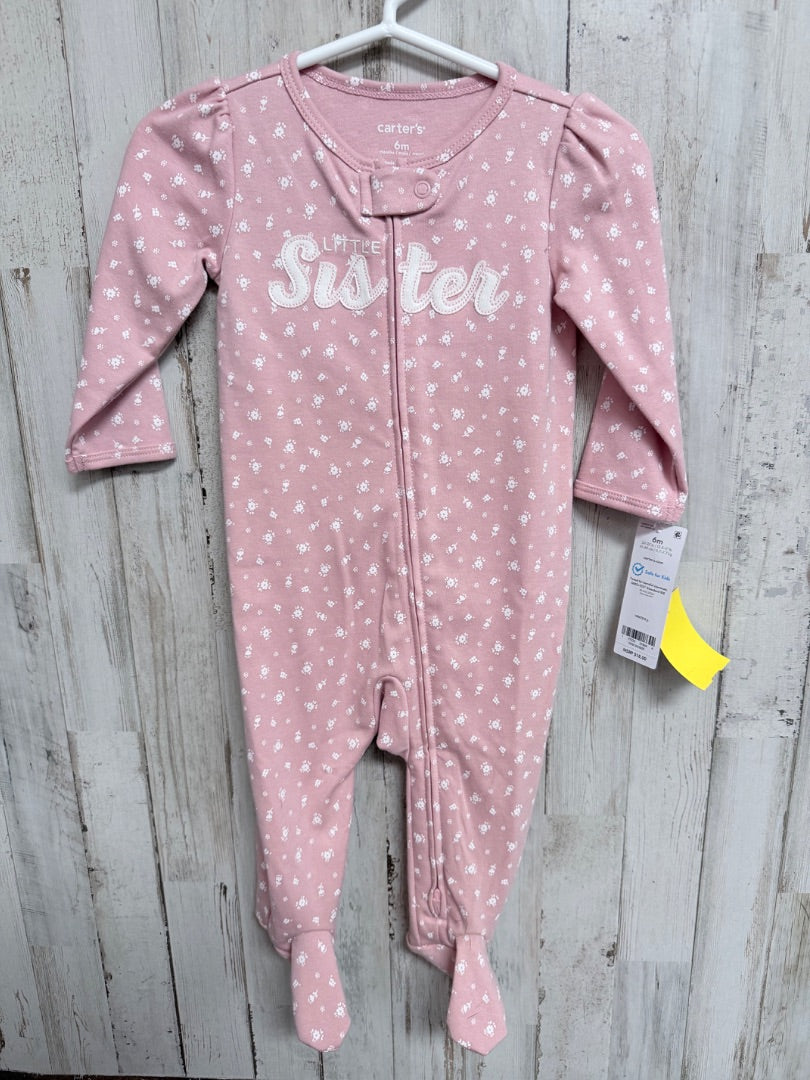 PINK CARTERS LITTLE SISTER SLEEPER, GIRLS 6M