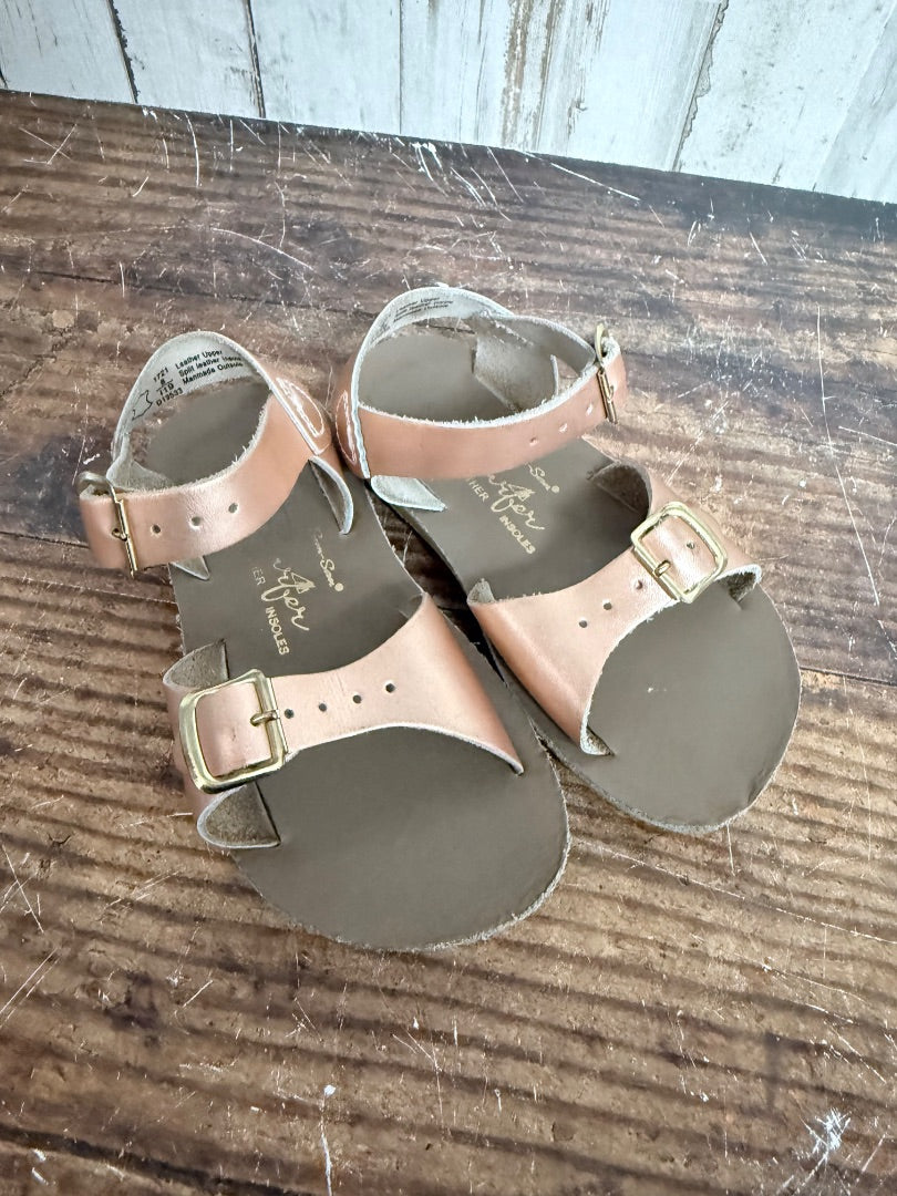 ROSE GOLD SUN SAN SURFER SANDALS, SHOES 8