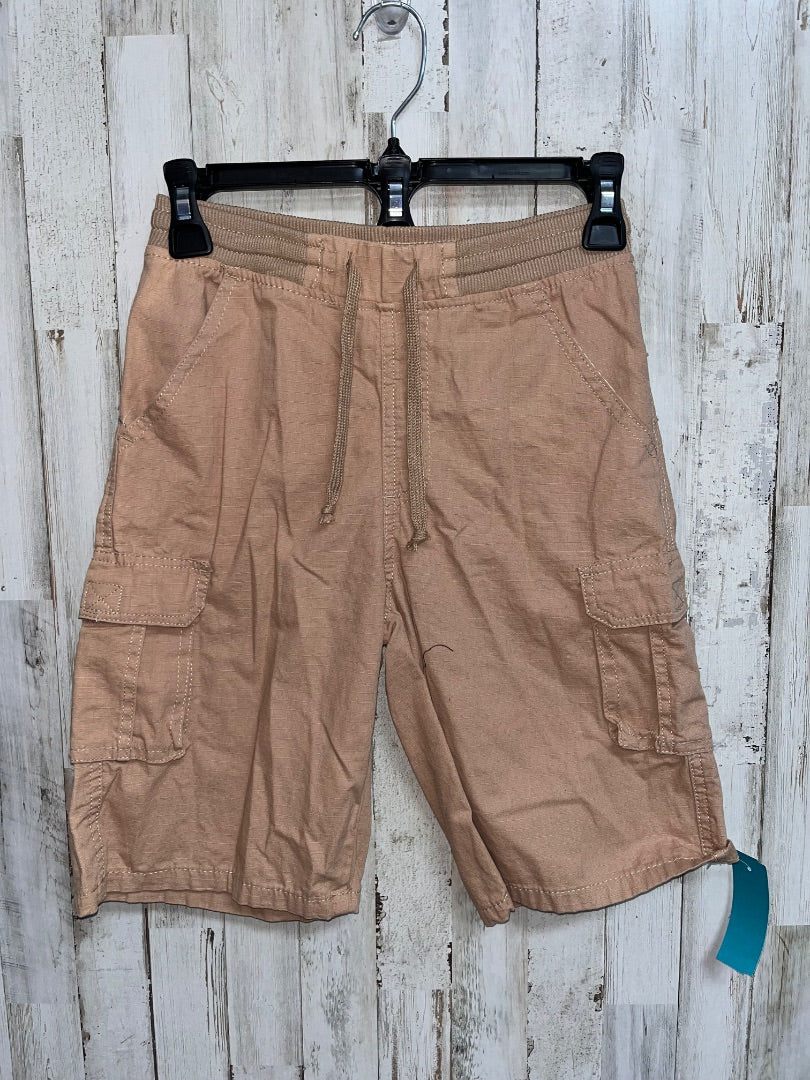 KHAKI QUAD CARGO SHORTS, BOY 8/10