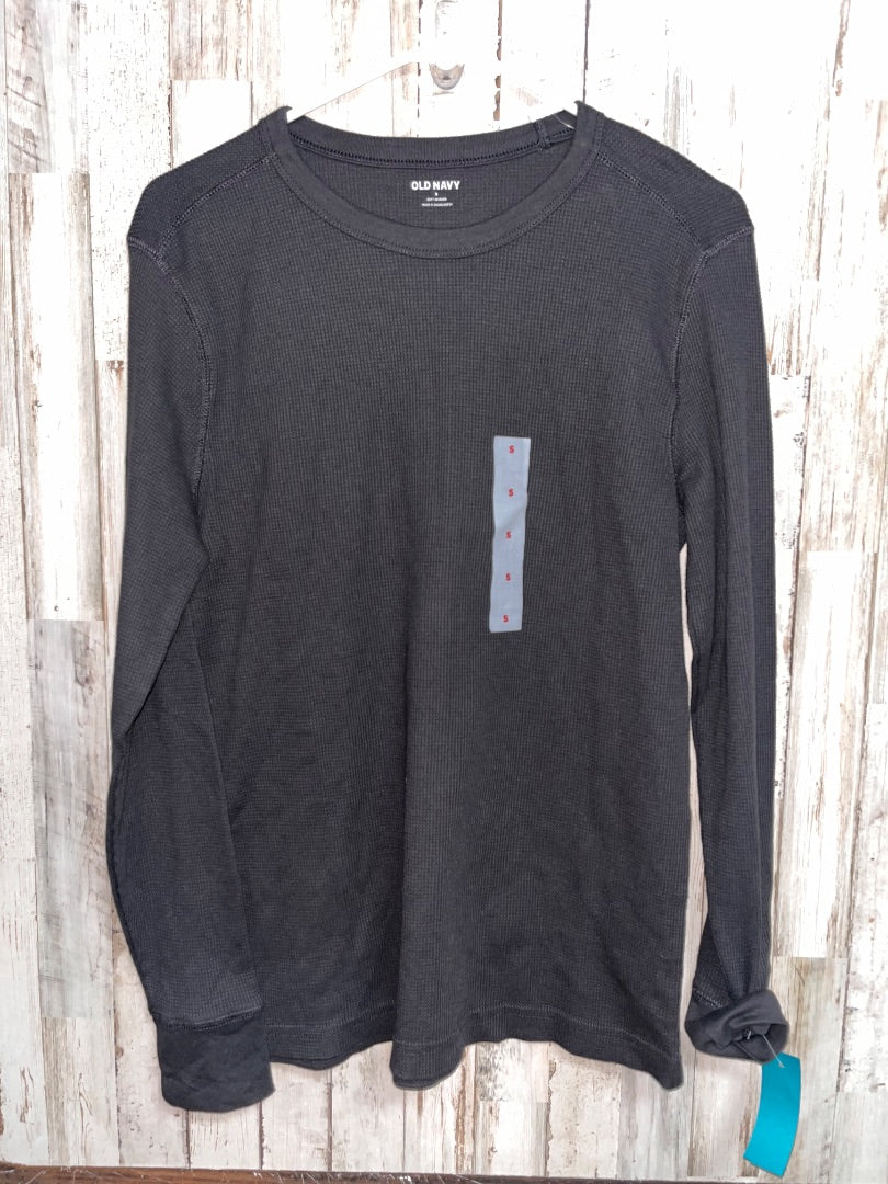 GREY OLD NAVY NEW WAFFLE KNIT LONG SLEEVE, BOY ADULT S