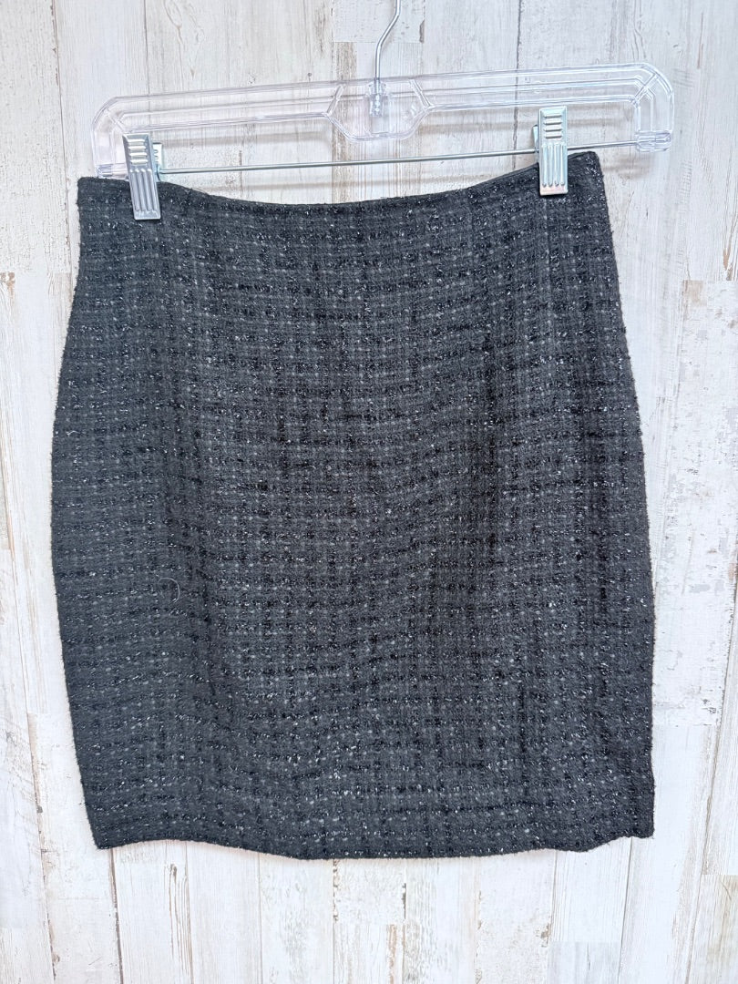 BLACK ANN TAYLOR SZ2 KNIT SKIRT, LADIES S