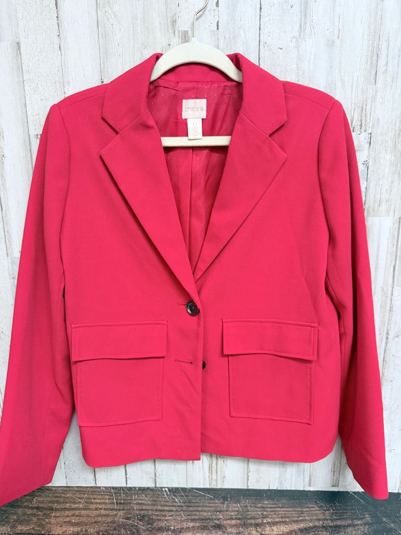 RED CHICOS SZ0 BUTTON COAT, LADIES XS