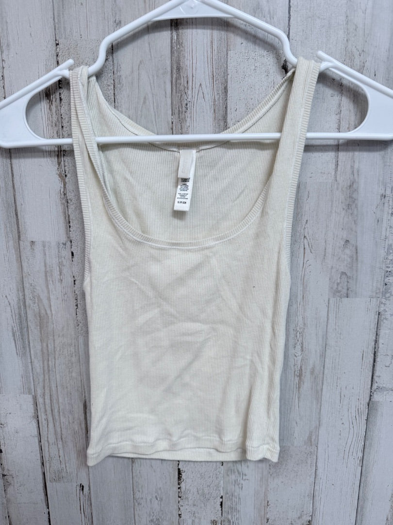 CREAM SKIMS RIBBED CROPPED TANK, LADIES S