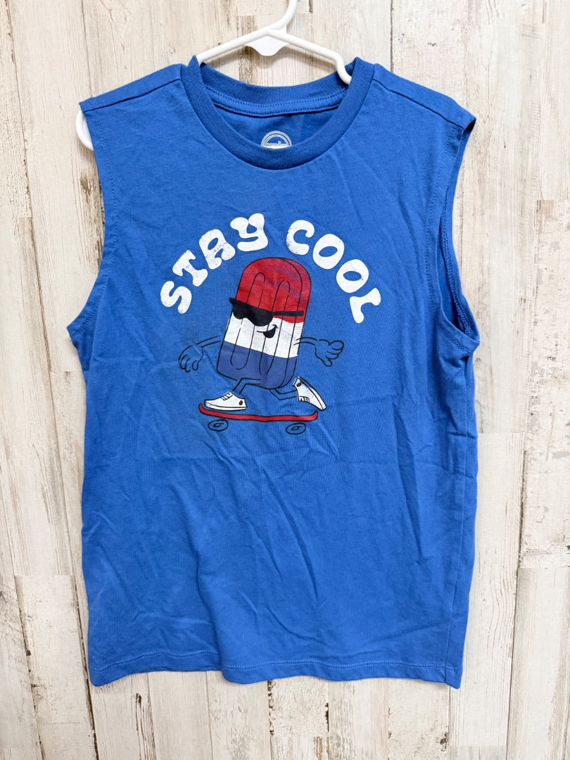 BLUE WONDER NATION STAY COOL TANK, BOYS 8