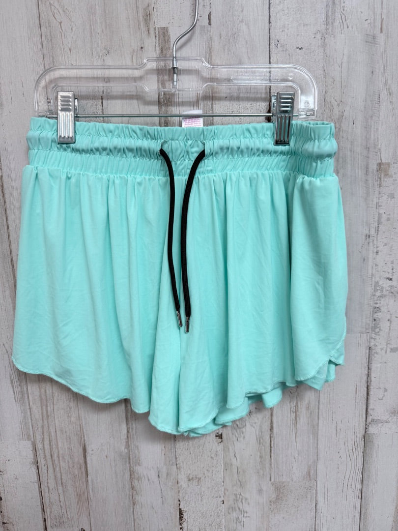 TEAL JUSTICE FLUTTER SHORTS, GIRLS 12/14