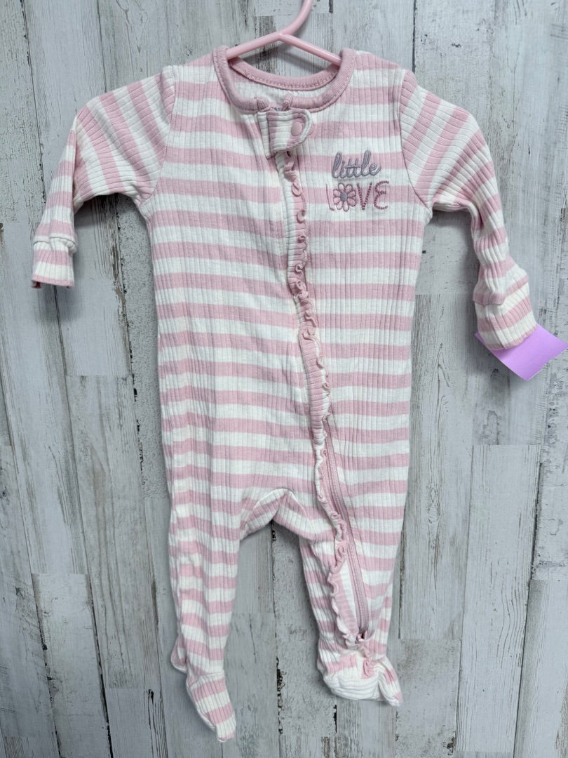 WHITE HUGGIE LITTLE LOVE SLEEPER, GIRLS 6M