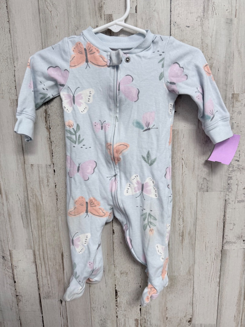 BLUE CARTERS BUTTERFLY SLEEPER, GIRLS 6M