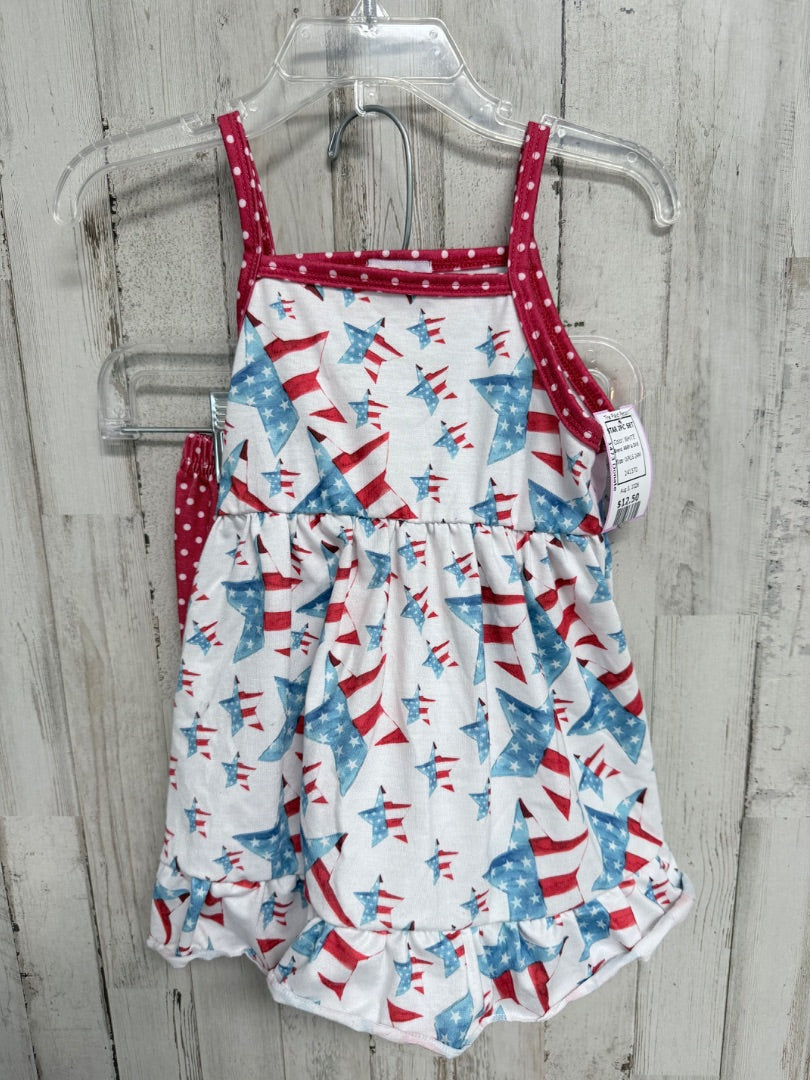 WHITE ABBY & EVIE STAR 2PC SET, GIRLS 24M