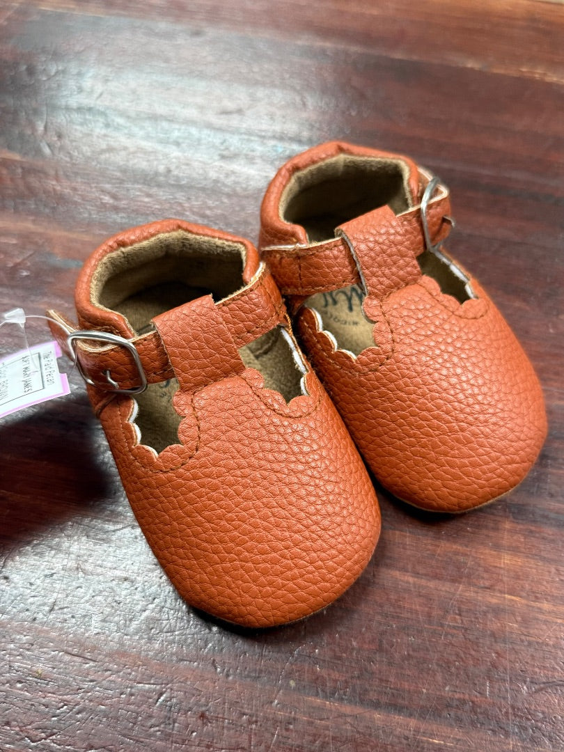 BROWN MARIE NICOLE SOFT MARY JANES, SHOES 0/6M