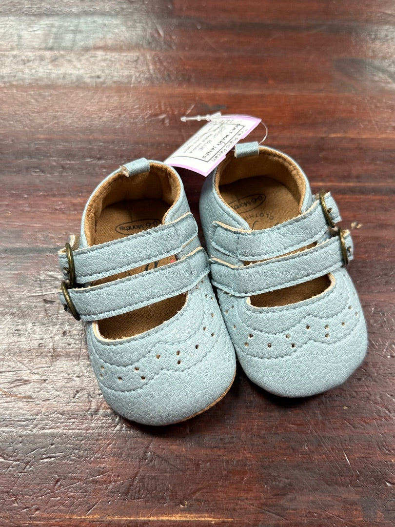 BLUE MARIE NICOLE SOFT MARY JANES, SHOES 0/6M