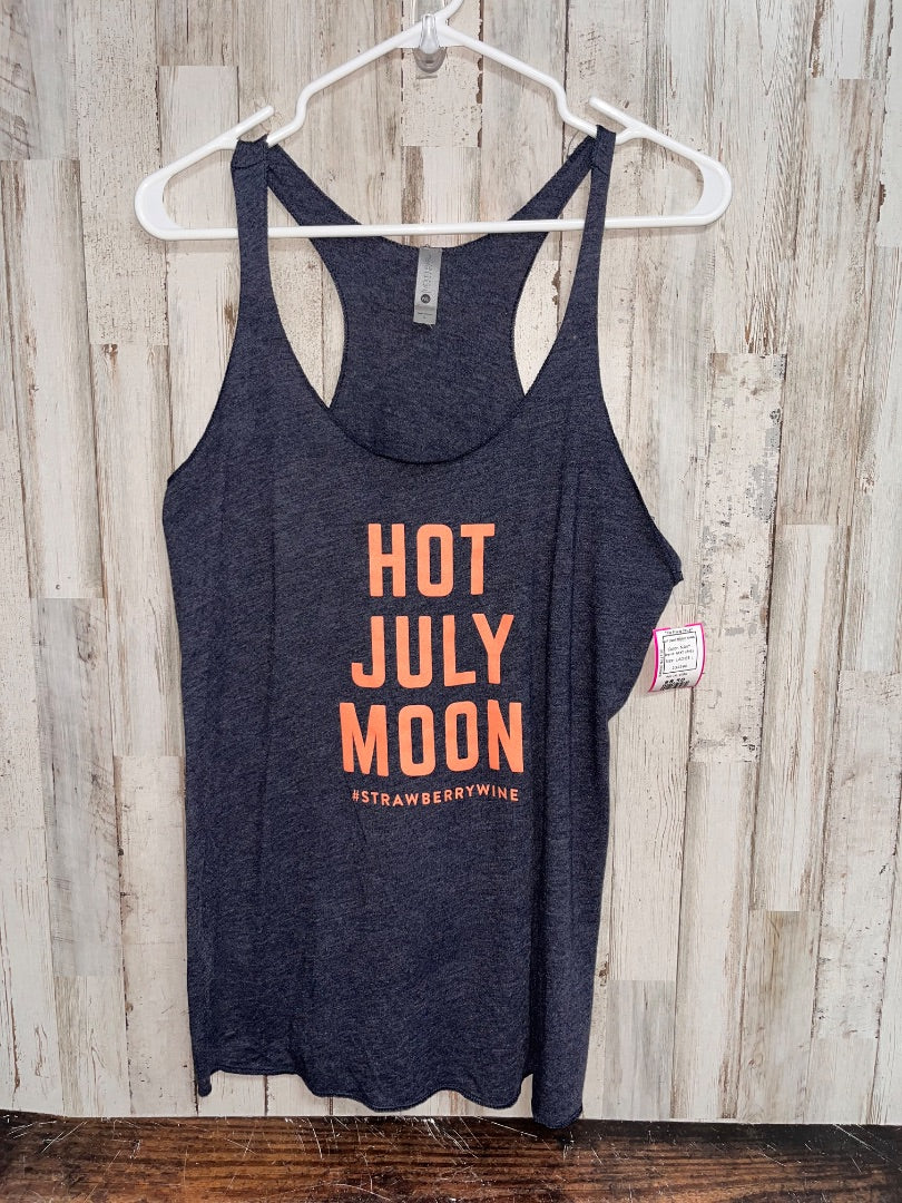 NAVY NEXT LEVEL HOT JULY MOON TANK, LADIES L