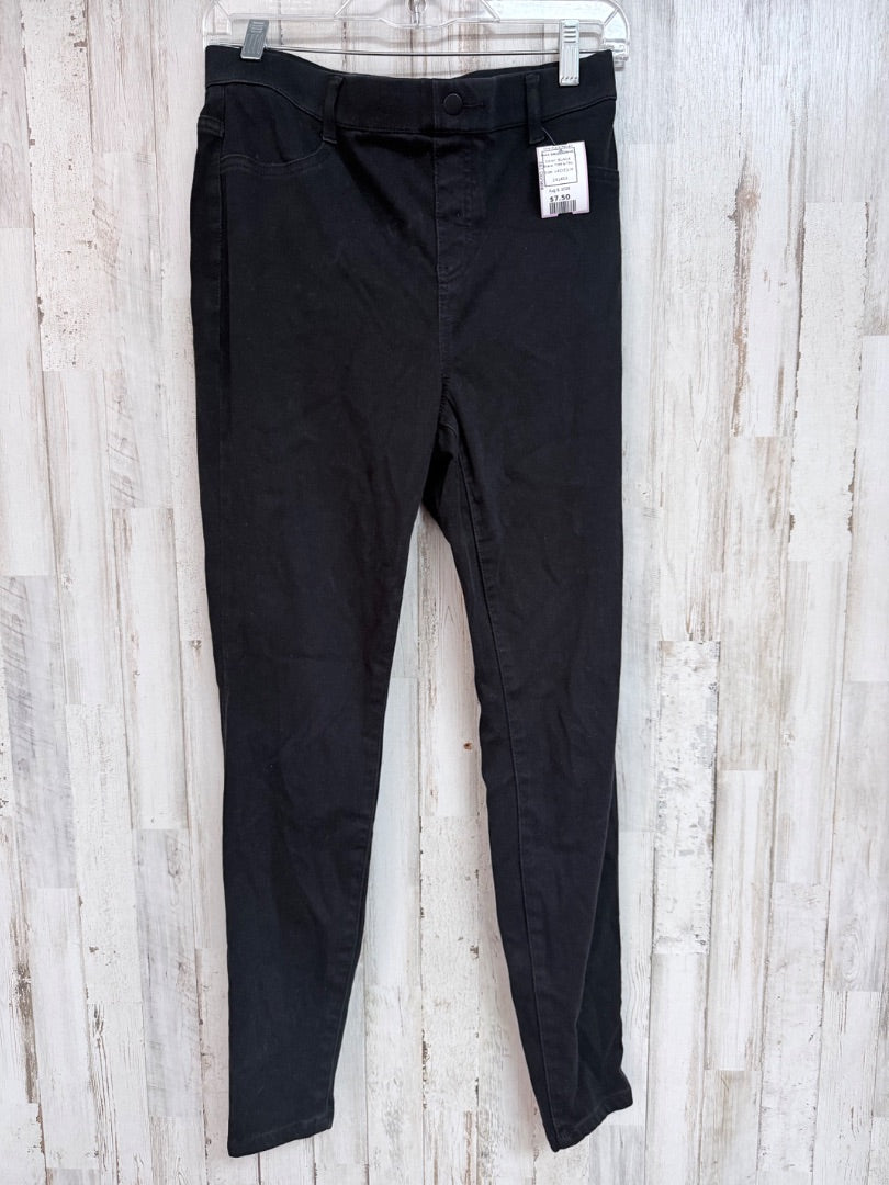 BLACK TIME & TRU PULL ON JEGGINGS, LADIES M