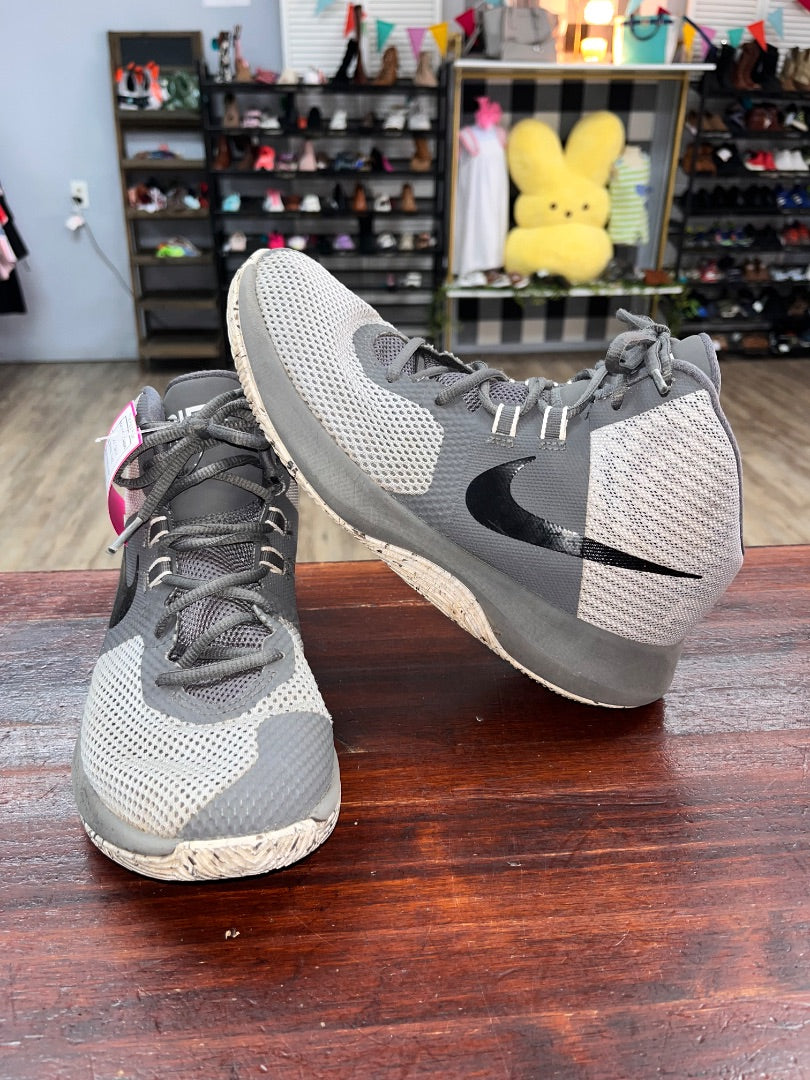 GREY NIKE HIGH TOP SNEAKERS, SHOES 8 MEN