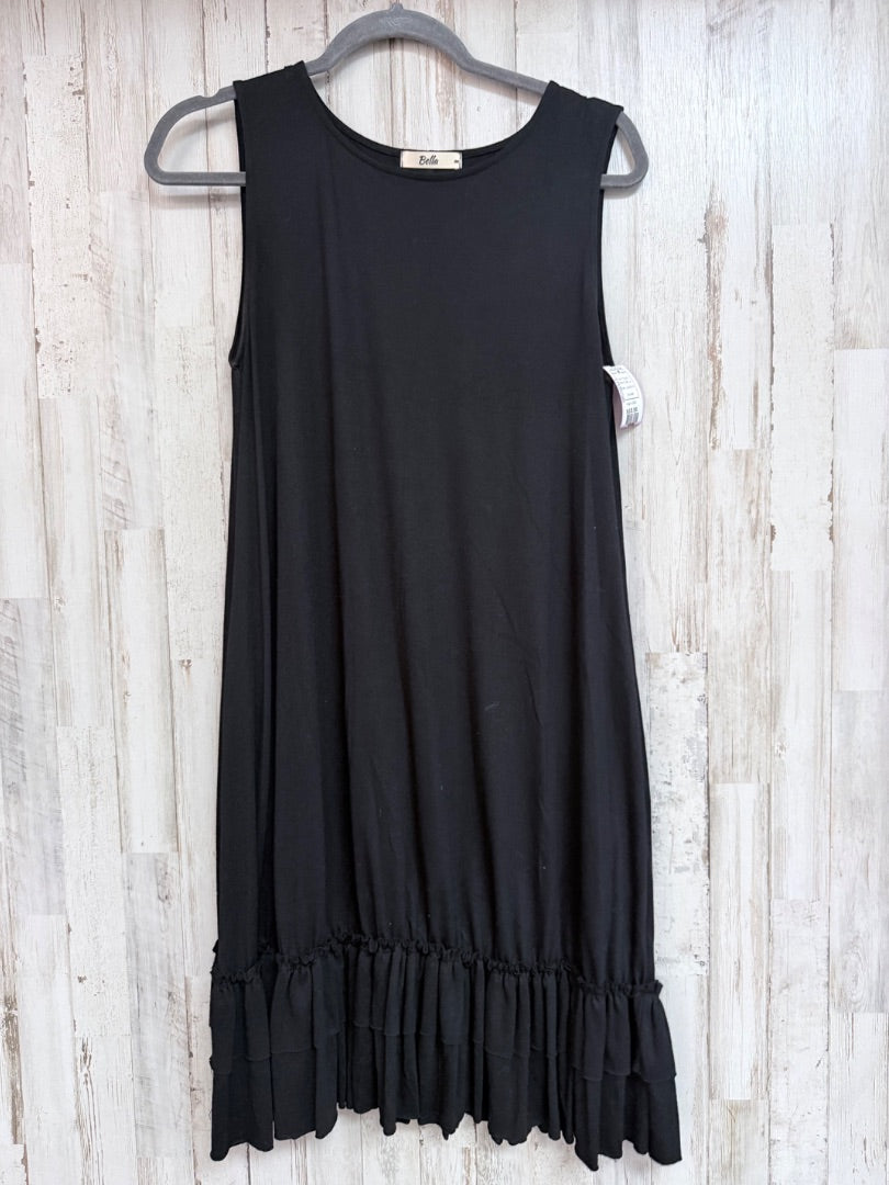 BLACK BELLA POCKET TANK DRESS, LADIES M