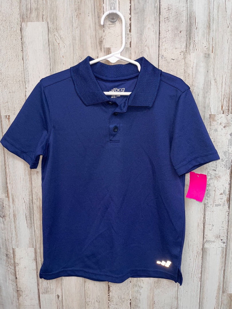 NAVY BCG DRY FIT POLO, BOY 6/7