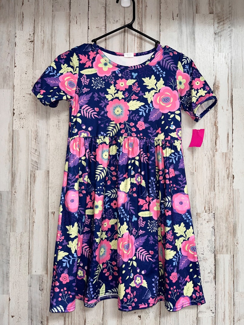 PURPLE BOUTIQUE SOFT FLORAL TWIRL DRESS, GIRL 10/12