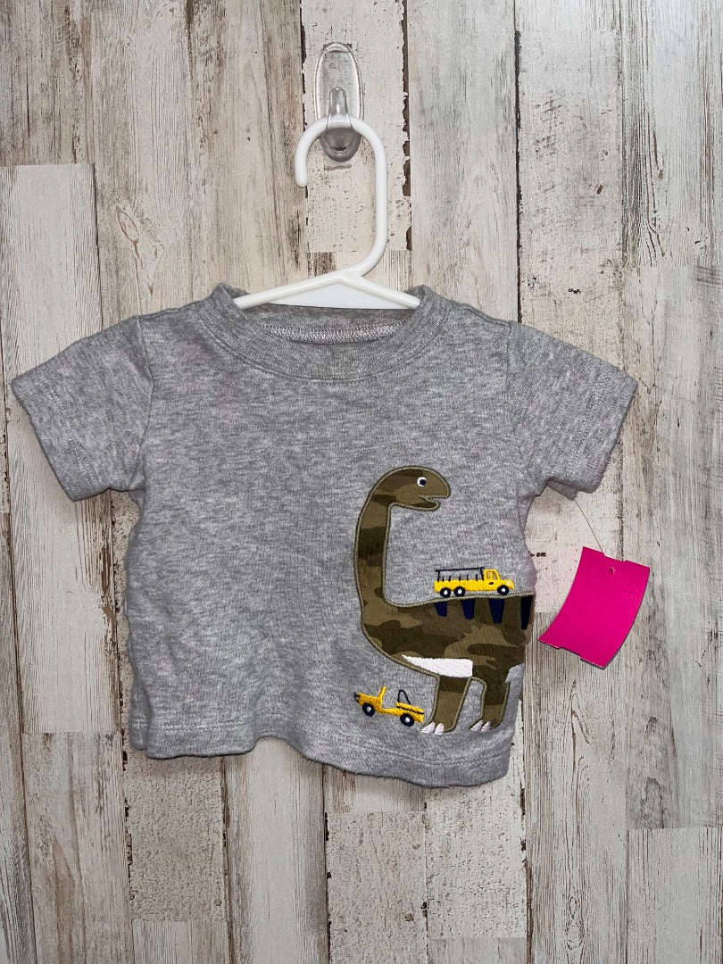 GREY CARTERS DINO APPLIQUE TEE, BOY 3M