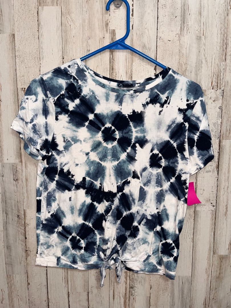 BLUE OLD NAVY TIE DYE KNOT TEE, GIRL 14/16