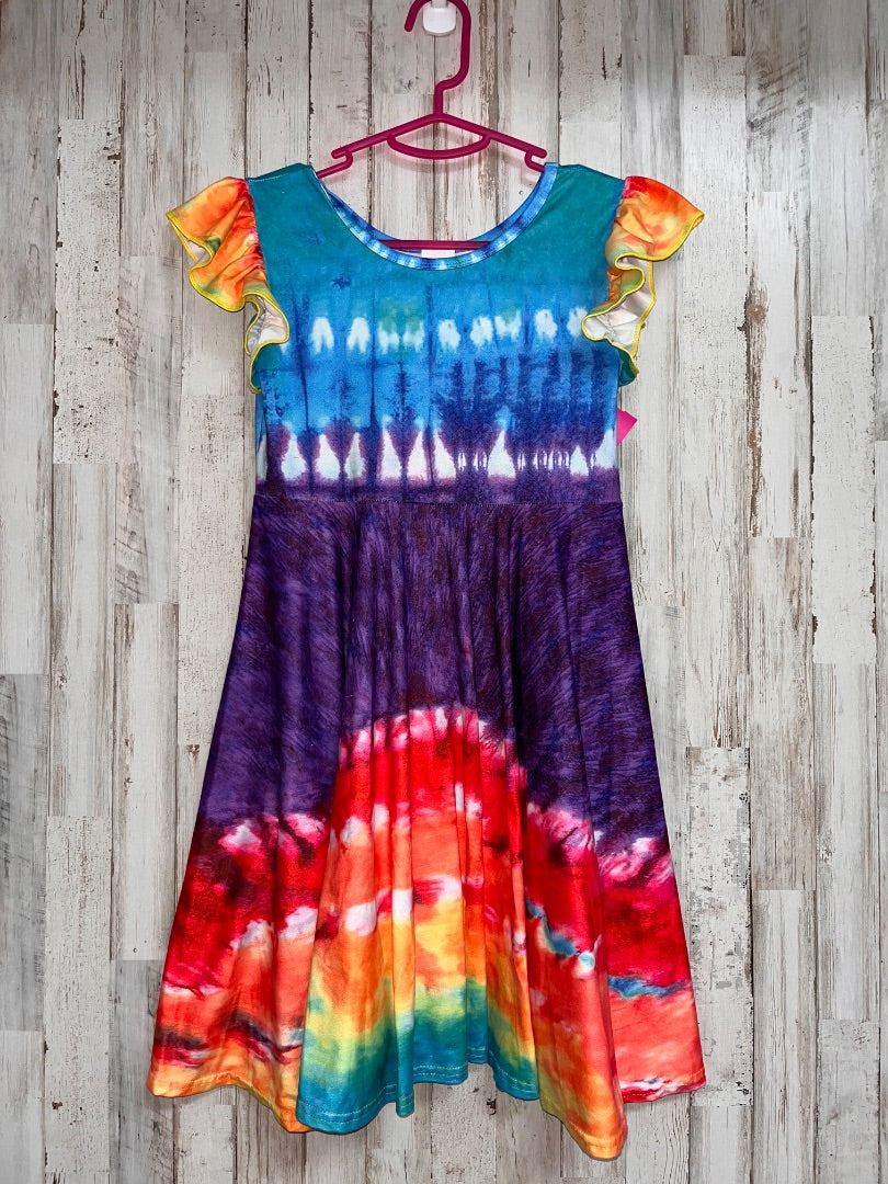 MULTI BOUTIQUE TIE DYE TWIRL DRESS, GIRL 14/16