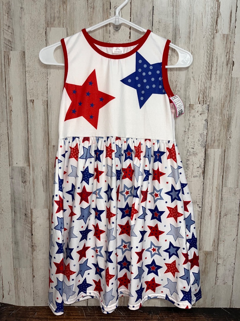 RED/WHITE/BLUE BOUTIQUE STAR TWIRL DRESS, GIRL 14/16