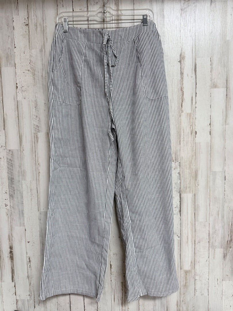 BLACK/WHITE STRIPE DRAWSTRING PANT, LADIES L