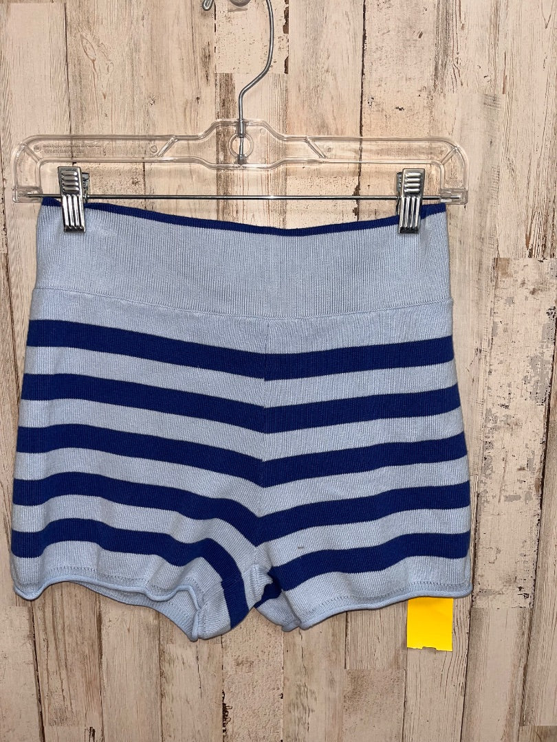 BLUE MOTION STRIPE KNIT SHORTS, LADIES M