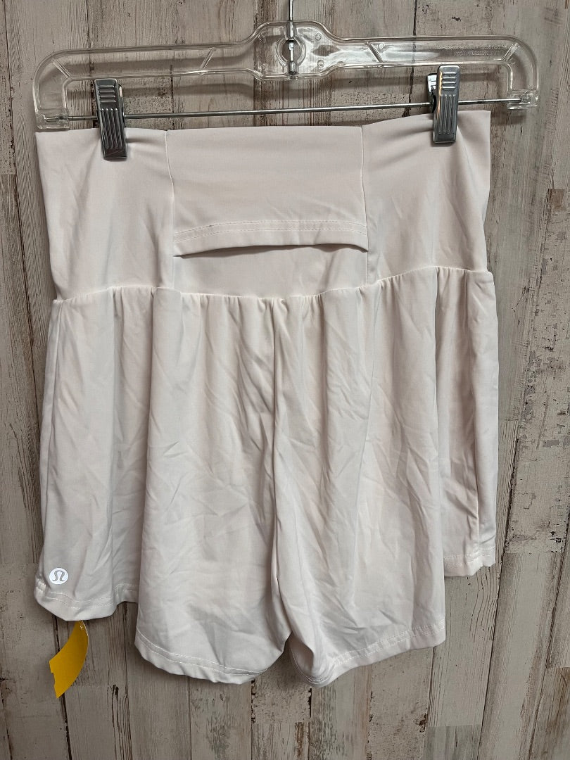 WHITE INSPIRED DRY FIT SHORTS SZ 8, LADIES M