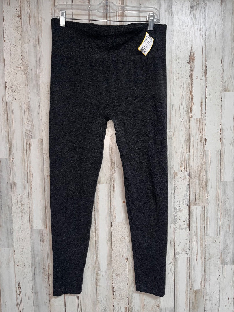 DARK GREY FEATHERS ONE SIZE MATERNITY LEGGINGS, MATERNITY