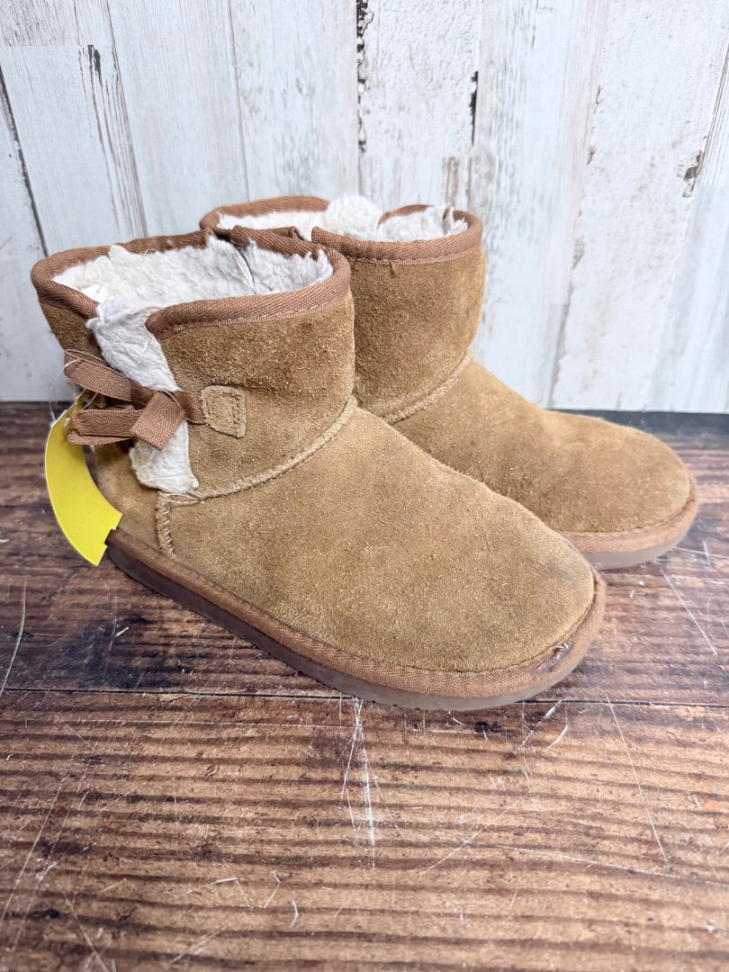 TAN KOOLABURRA BY UGG FUR LINED SUEDE BOOTS, SHOES 13