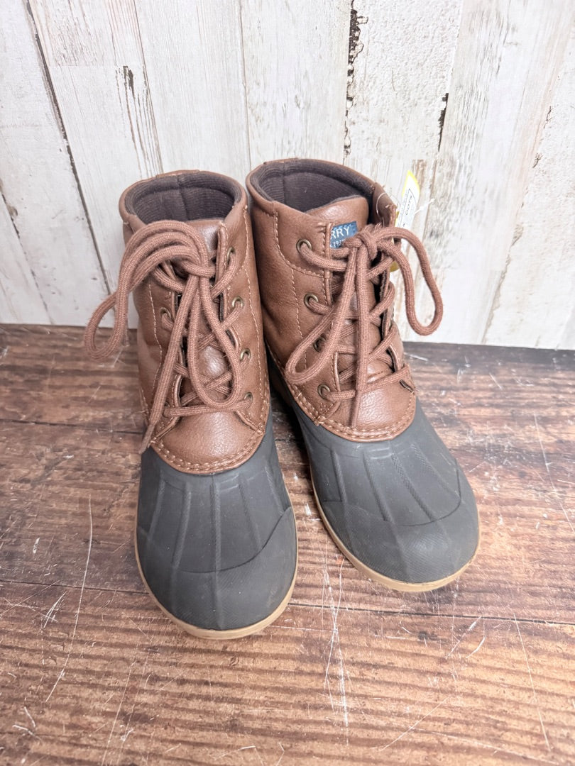 BROWN SPERRY DUCK BOOTS, SHOES Y1
