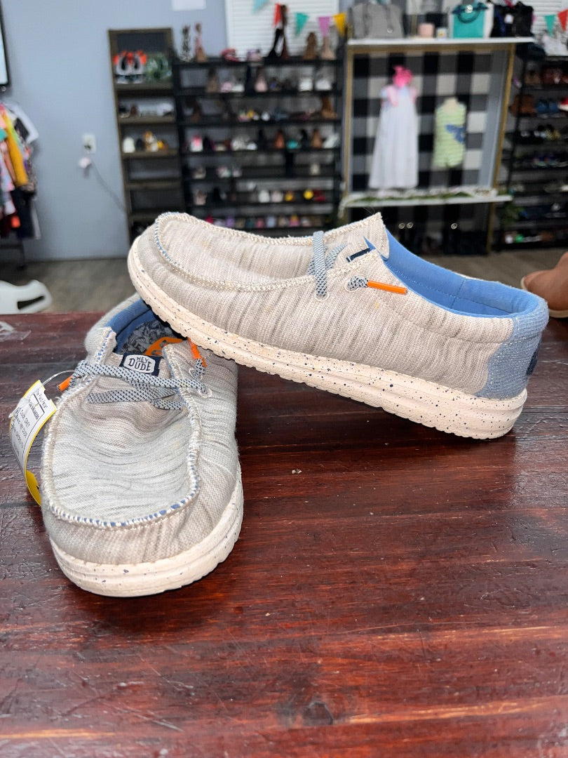 GREY HEY DUDE SLIP ON SNEAKERS, SHOES Y3
