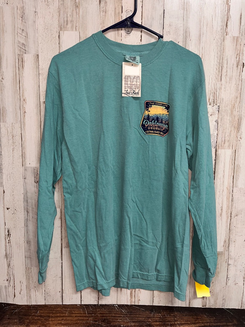 TEAL COMFORT COLORS NEW THE GOOD LIFE GA LONG SLEEVE, LADIES M